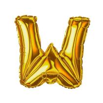 Bexiga Balão Metalizado 16 Polegadas 40cm Dourado Letra W