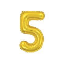 Bexiga Balão Metalizado 30 Polegadas 75cm Dourado Número 5