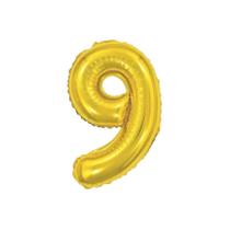 Bexiga Balão Metalizado 30 Polegadas 75cm Dourado Número 9