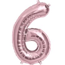 Bexiga Balão Metalizado 30 Polegadas 75cm Rosé Gold Número 6