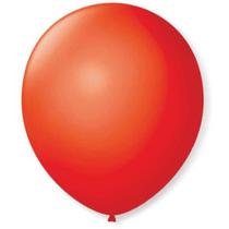Bexiga/balão vermelho quente liso n.7 pct.c/50 -sao roque