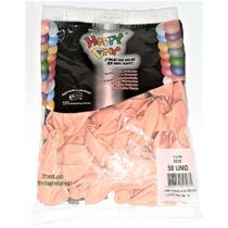 Bexiga Balões Bege 9 Polegadas Happy Day 50 Unidades