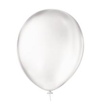 Bexiga Balões Liso Redondo Nº 5 Clear Transparente - 50 Unid