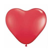 Bexiga Balões Namorados Coração Nº 10 Vermelho - 25 Unid