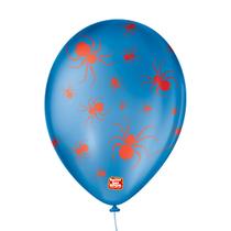 Bexiga Balões São Roque Homem Aranha Azul E Vermelho 25 Unid