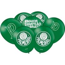 Bexiga Balões Tema Nº 09 Palmeiras Verdão Verde - 25 Unid