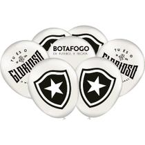 Bexiga Balões Tema Nº 9 Botafogo Fogão Branco - 25 unid