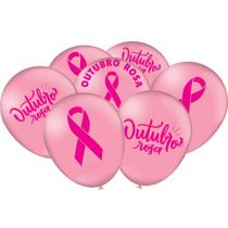 Bexiga Balões Tema Nº 9 Outubro Rosa Mulheres - 25 unid Bexiga Balões Tema Nº 9 Outubro Rosa Mulheres - 25 unid