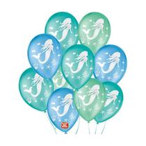 Bexiga Balões Tema Nº 9 Pequena Sereia Sortido - 25 Unid - São Roque