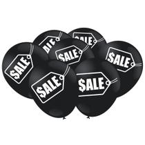 Bexiga Balões Tema Nº 9 Sale Preto Vendas Loja - 25 unid