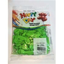 Bexiga Balões Verde Limão 5 Polegadas Happy Day 50 Unidades