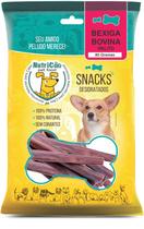 Bexiga Bovina Palito Natural 80 Gr Petisco para Cães Desidratado para Cachorro - Mordedor para Pet