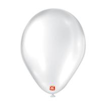 Bexiga Branca para Festas de Aniversário 6.5" 50 Unidades Balão Liso Noivado Casamento Chá de Bebê