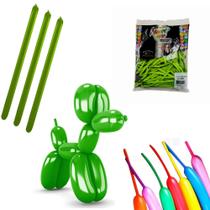 Bexiga Canudo P/ Modelagem Verde C/ 50 unidades Happy Day Bexiga Canudo P/ Modelagem Verde C/ 50 unidades Happy Day