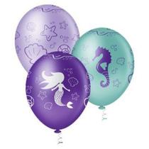 Bexiga Nº10 Sereia Encantada C/25 Pic Pic