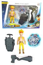 Beyblade Burst Blast Gennius C/ Super Lançador + Grip Ganhe Boneco - Tornado Gyro