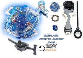 Beyblade Burst C/ 2 Lançador Grip Cristal Luinor Beyblader Lui