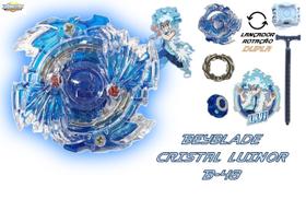 Beyblade Burst C/Lançador Dupla Rotação Cristal Luinor Beyblader Lui