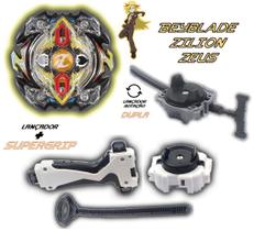 Beyblade Burst Evolution C/Lançador Grip Zlion Zeutron Zac Beyblade Burst Evolution C/Lançador Grip Zlion Zeutron Zac