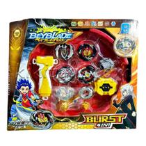 Beyblade Burst Kit 4 em 1 com Pião, Launchers e Acessórios Toys Import