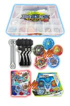 Beyblade Burst Kit Elemento X + Dual Pack Hasbro c/3 Lançador 3 Grip + Maleta