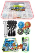Beyblade Burst Kit Elemento-X + Spryzen S2 Hasbro c/3 Lançador 3 Grip + Maleta