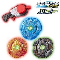 Beyblade Burst Slingshock Lançador Ataque Preciso + Kit Elemento X Hasbro