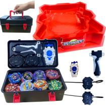 Beyblade Combo Maleta 8 Beys + Arena Qd Vermelha