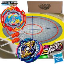 Beyblade Glyph Dragon D5 + Judgement Joker J5 + Arena Batalha - Hasbro