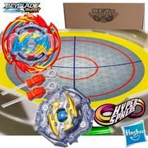 Beyblade Glyph Dragon D5 + Myth Odax O5 + Arena Batalha - Hasbro