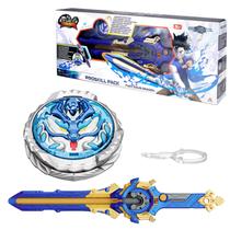 Beyblade Infinity Nado Fury Wave Dragon com Lançador de Espada