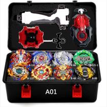 Beyblade Maleta Acolchoada 8 + 2 Lançadores e Pegada Grip Beyblade Maleta Acolchoada 8 + 2 Lançadores e Pegada Grip