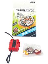 Beyblade Thunder Gyro X BX05 com Lançador Peão de Batalha