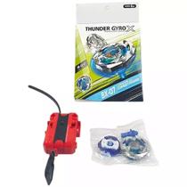 Beyblade Thunder Gyro X BX07 Com Lançador Peão de Batalha - Toys Import J24207 Beyblade Thunder Gyro X BX07 Com Lançador Peão de Batalha - Toys Import J24207