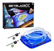 Beyblade X 2.0 Drop Attack - Kit de Batalha Ataque Descendente 1 Arena, 2 Piões e 2 lançadores - Hasbro