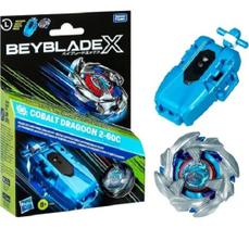 Beyblade X Cobalt Dragoon 2-60C Kit Premium Deluxe C/ lançador a corda - Hasbro