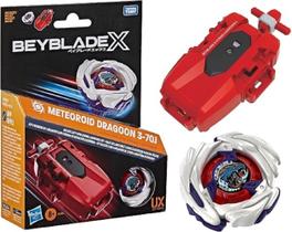 Beyblade X Meteoroid Dragoon 3-70J Kit Premium Deluxe C/ lançador a corda - Hasbro Beyblade X Meteoroid Dragoon 3-70J Kit Premium Deluxe C/ lançador a corda - Hasbro
