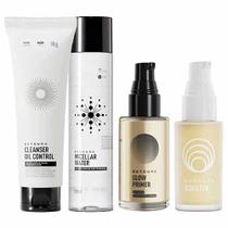 Beyoung Kit - Micelar + Booster + Primer Gold + Gel Cleanser para Rejuvenescimento Facial Beyoung Kit - Micelar + Booster + Primer Gold + Gel Cleanser para Rejuvenescimento Facial