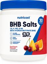 BHB Salts Drink Mix Nutricost Fruit Punch Flavor 30 porções BHB Salts Drink Mix Nutricost Fruit Punch Flavor 30 porções