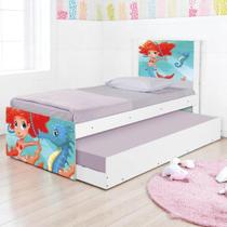 Bi Cama Juvenil Zap com Cabeceira Sereia Ruiva