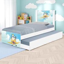 Bi Cama Juvenil Zap com Cabeceira Ursinho Patrulheiro