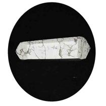 Bi Terminado Pedra Howlita Branca Natural 10 a 11 cm 190gr - CristaisdeCurvelo
