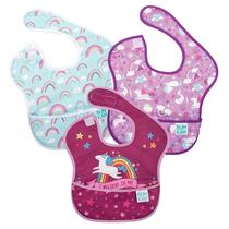Bib Bumkins SuperBib para bebês e crianças de 6 a 24 meses, pacote com 3 Bib Bumkins SuperBib para bebês e crianças de 6 a 24 meses, pacote com 3