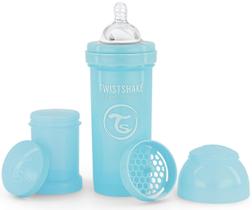 Biberón Anticólico Twistshake 260 ml Azul Pastel