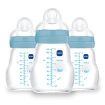 Biberón de Vidrio MAM para Bebé 180ml Flujo Lento Libre de BPA Paquete de 3 Biberón de Vidrio MAM para Bebé 180ml Flujo Lento Libre de BPA Paquete de 3