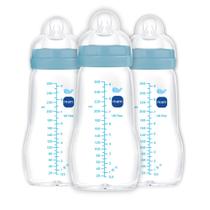 Biberón MAM de Vidrio para Bebé 260 ml Libre de BPA Flujo Medio Paquete de 3 Biberón MAM de Vidrio para Bebé 260 ml Libre de BPA Flujo Medio Paquete de 3
