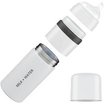 Biberón para bebé CHUPETE DE LECHE + AGUA con dispensador para fórmula 260 ml Blanco Biberón para bebé CHUPETE DE LECHE + AGUA con dispensador para fórmula 260 ml Blanco