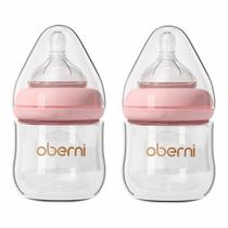 Biberón para Bebé Oberni de Cuello Ancho Anticólico 120 ml 2 Unidades Rosa Biberón para Bebé Oberni de Cuello Ancho Anticólico 120 ml 2 Unidades Rosa