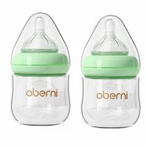 Biberones de Vidrio para Bebé Oberni Anticólicos Sin BPA 120 ml Paquete de 2 Biberones de Vidrio para Bebé Oberni Anticólicos Sin BPA 120 ml Paquete de 2