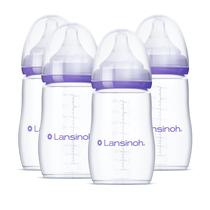 Biberones Lansinoh para Bebé 240 ml con 4 Tetinas de Flujo Medio Biberones Lansinoh para Bebé 240 ml con 4 Tetinas de Flujo Medio